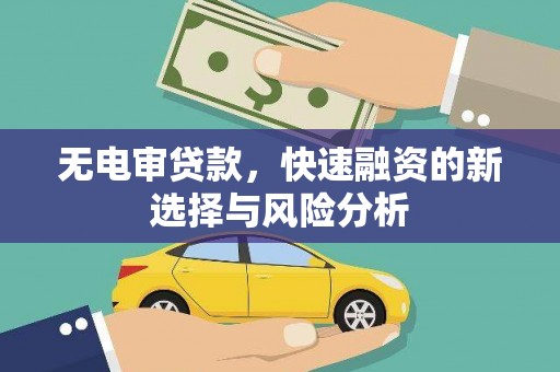 隆化无电审贷款，快速融资的新选择与风险分析